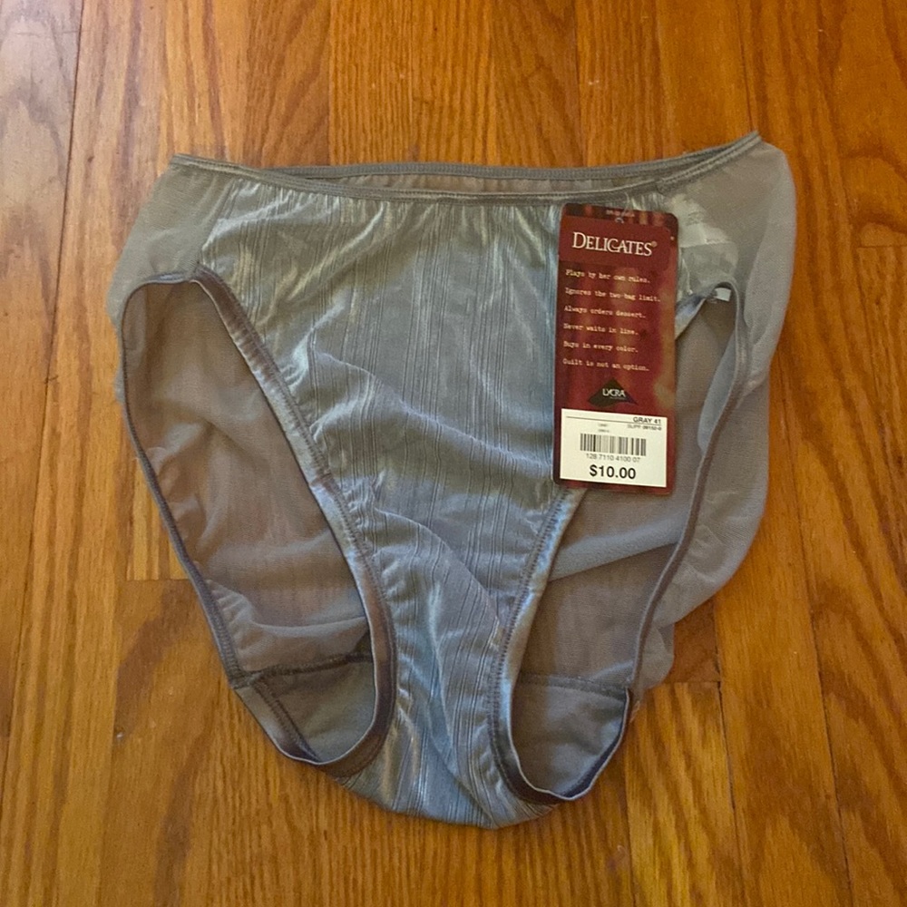 NWT-Delicates panties mesh full back size medium